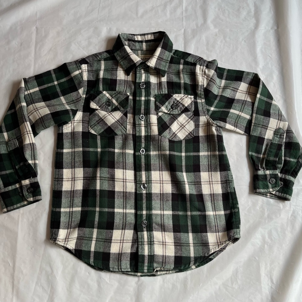 Boys Land’s End flannel shirt/size medium 5/6